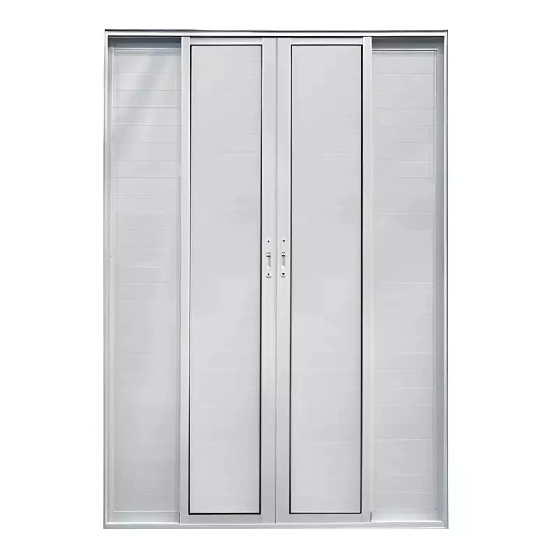 Porta Balcão De Correr Com Veneziana Lambril De Alumínio Branco 6 Folhas Cmc Classic - 2.10 (a) X 1.50 (l)