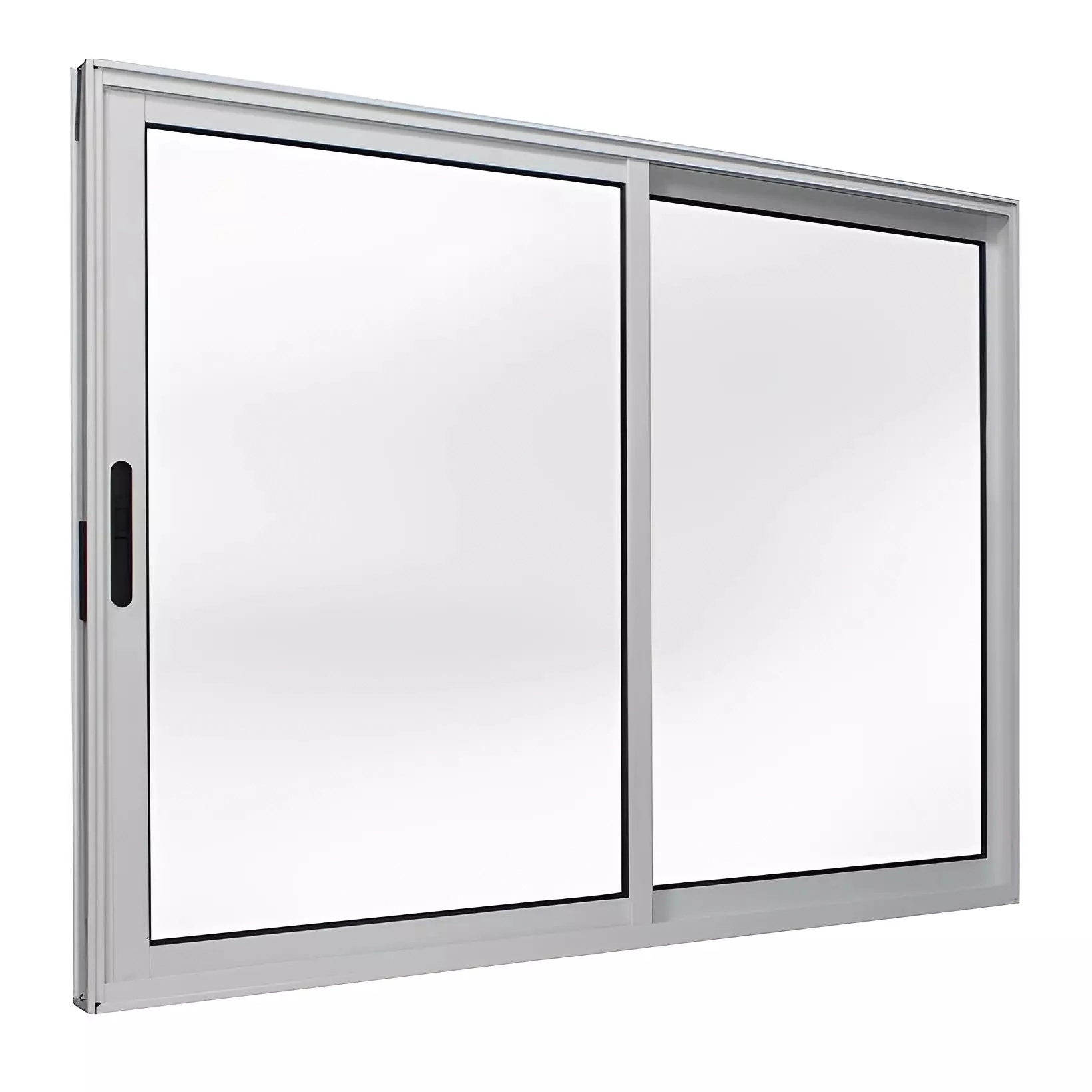 Janela De Alumínio Branco Vitro De Correr 2 Folhas Móveis Suprema Sem Grade Cmc Classic - 1.00 (l) X 1.20 (a)