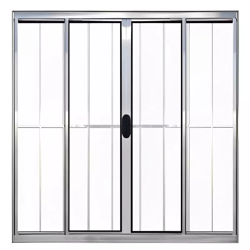Janela De Alumínio Brilhante Vitro De Correr 4 Folhas Com Grade Cmc Linha Modular - 1.00 (l) X 1.20 (a)