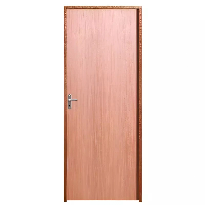 Porta De Madeira Semi-oca Padrão Curupixá Lisa Bat.11 Cm Eco Fech. Comum Interna 2.10 X 62 Lado Direito