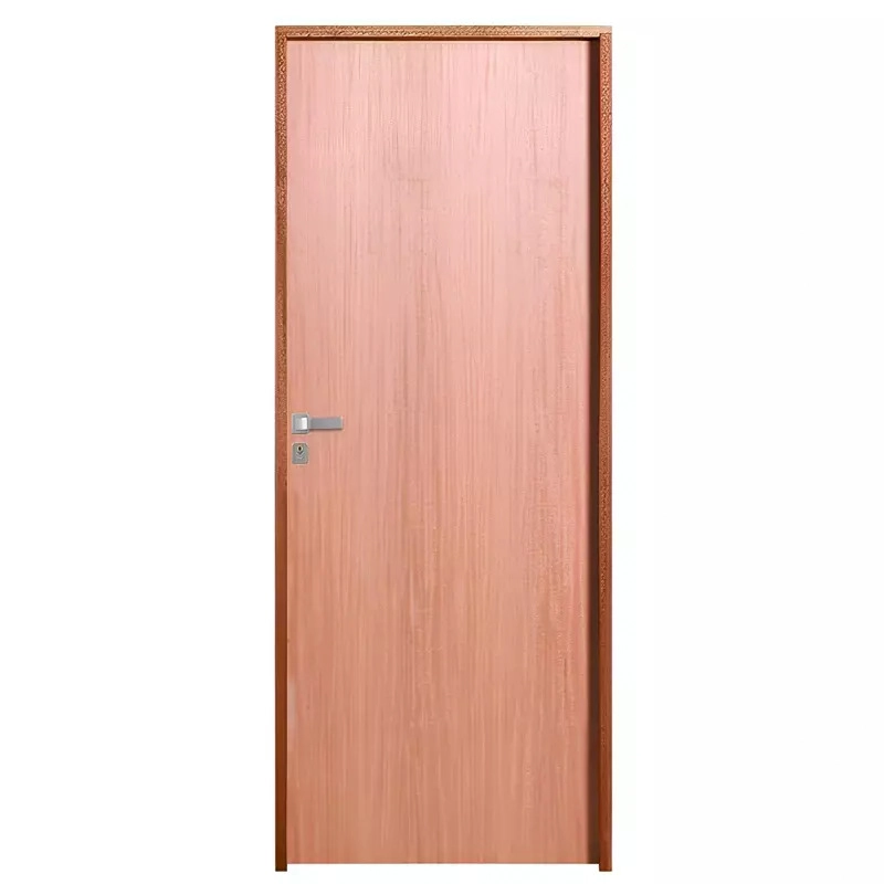 Porta De Madeira Semi-oca Padrão Curupixá Lisa Bat.11 Cm Eco Fech. Modena Externa - 2.10 A X 0.92 L - Lado Direito