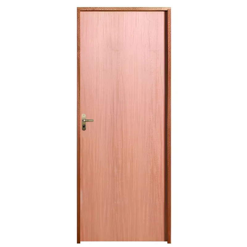 Porta De Madeira Semi-oca Padrão Curupixá Lisa Bat.14 Cm Misto Fech. Navas Externa 210 A X 082 L - Lado Direito