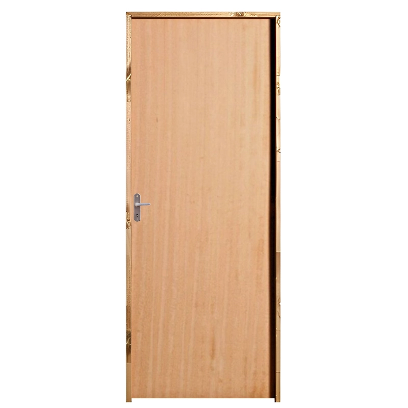 Porta De Madeira Semi-oca Padrão Angelim Lisa Bat.11 Cm Eco Fech. Comum Interna 2.10 X 82 Lado Direito