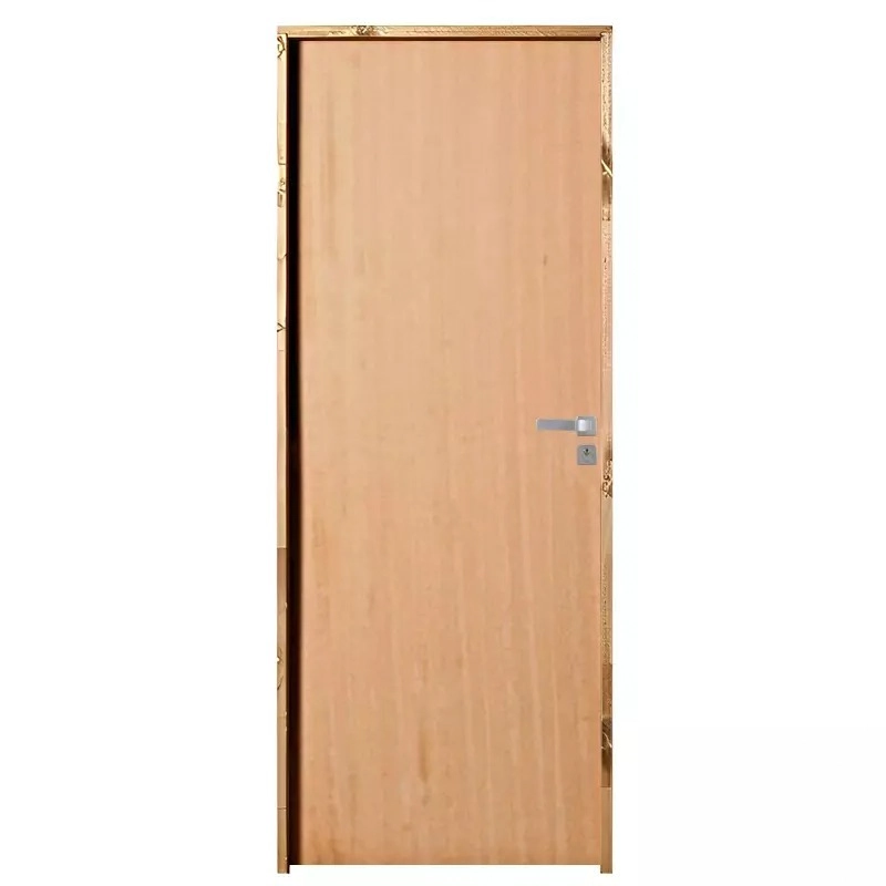 Porta De Madeira Semi-oca Padrão Angelim Lisa Bat.11 Cm Eco Fech. Modena Externa 2.10 X 82 Lado Esquerdo