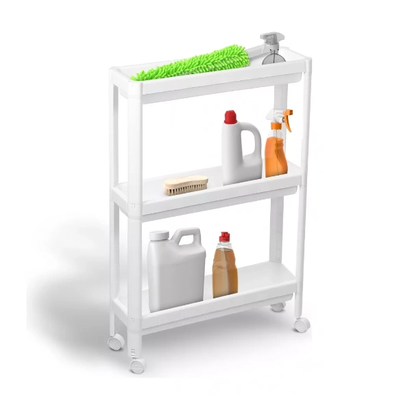 Estante Multiuso Branca 14x49x70cm 3 Bandejas Or44200 Ordene