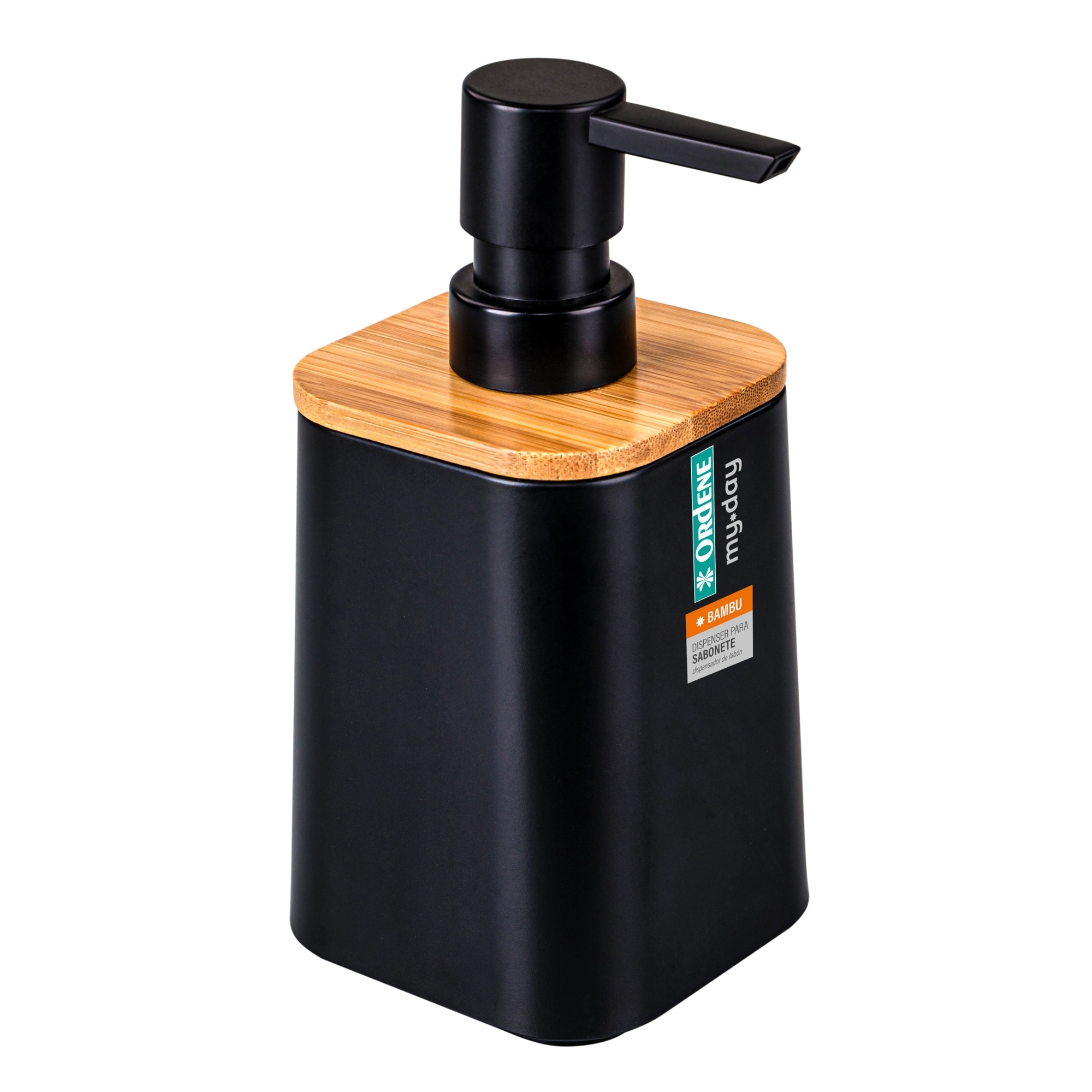Dispenser Ordene Sabonete Preto E Branco Pl