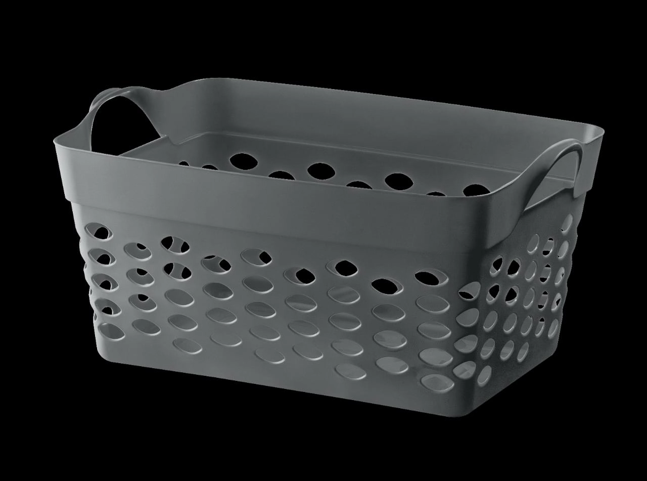 Cesto Organizador Telado Retangular Concreto 22l Or52402 Ordene