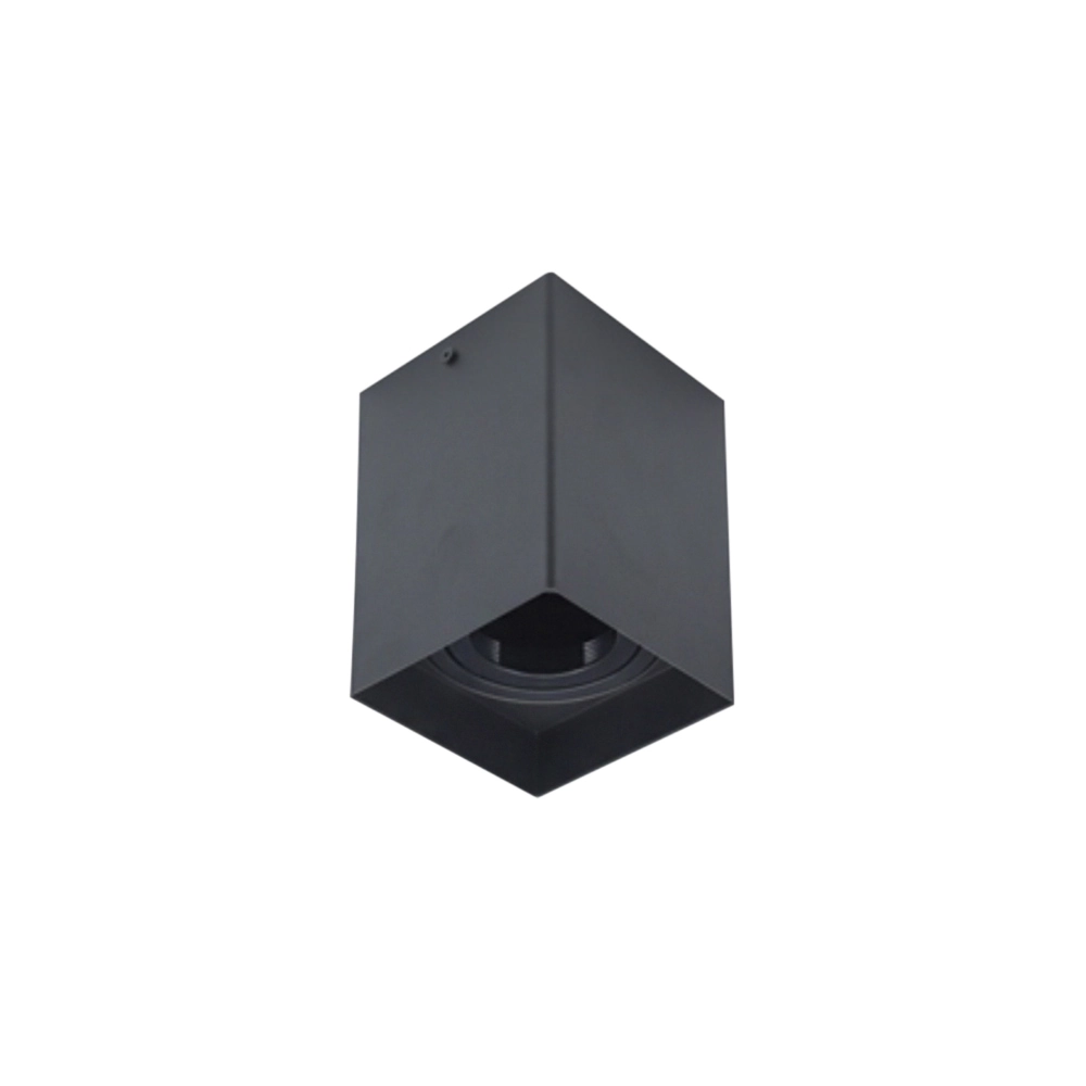 Spot De Sobrepor Astraled Carina Mr16 Gu10 Quadrado Bivolt Preto Ss-7803