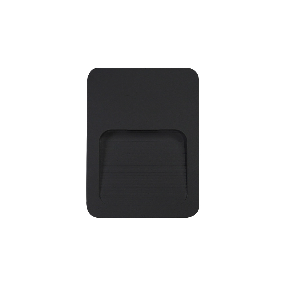 Balizador Astraled Leo De Sobrepor Led 2w Bivolt Preto 3000k Luz Amarela Bl-6703
