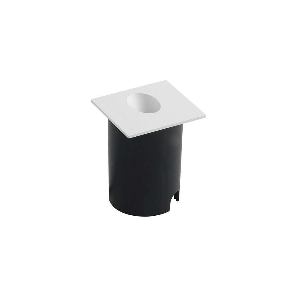 Balizador Astraled Australe Quadrado De Embutir Led 2w Bivolt Branco 3000k Luz Amarela Bl-6714