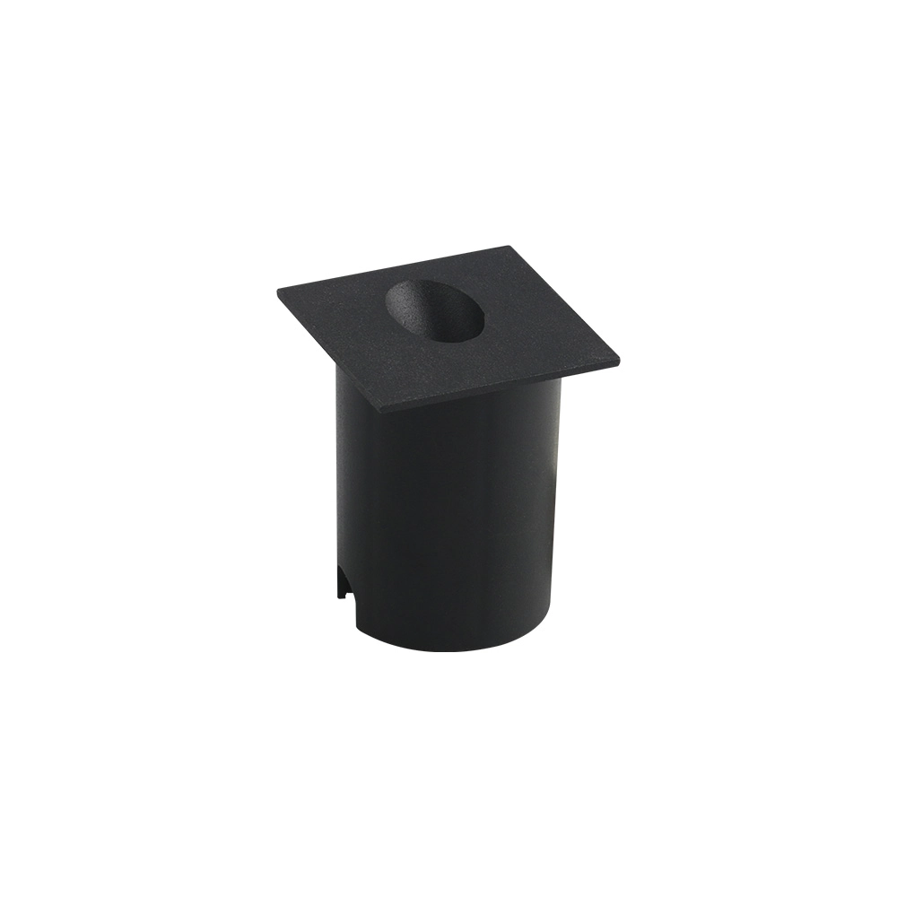 Balizador Astraled Australe Quadrado De Embutir Led 2w Bivolt Preto 3000k Luz Amarela Bl-6713