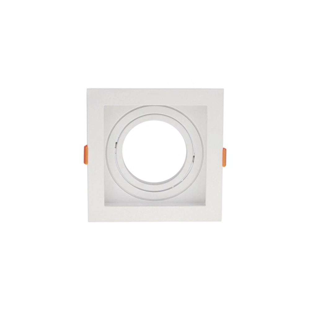 Spot De Embutir Recuado Astraled Berenices Para Lâmpada Mr16 Quadrado Branco Sp-7614