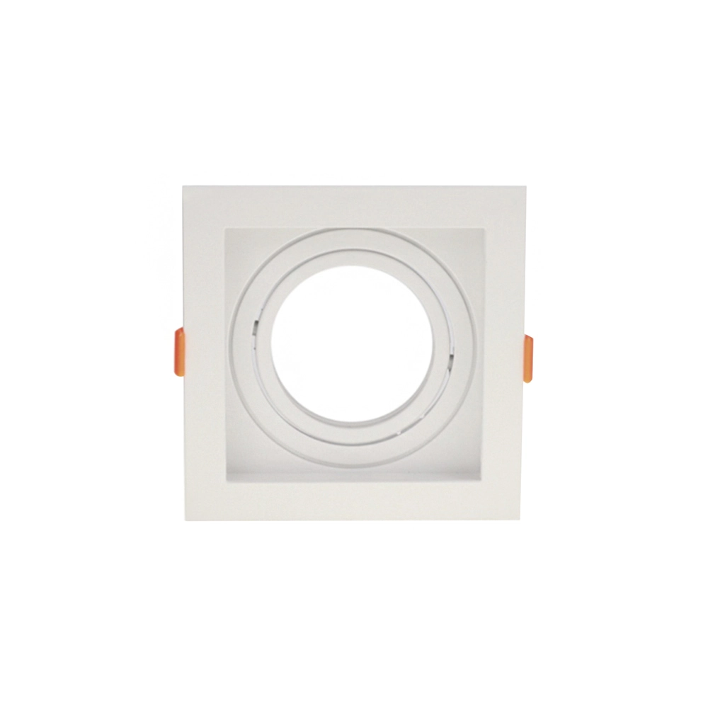 Spot De Embutir Recuado Astraled Berenices Para Lâmpada Par 20 Quadrado Branco Sp-7618
