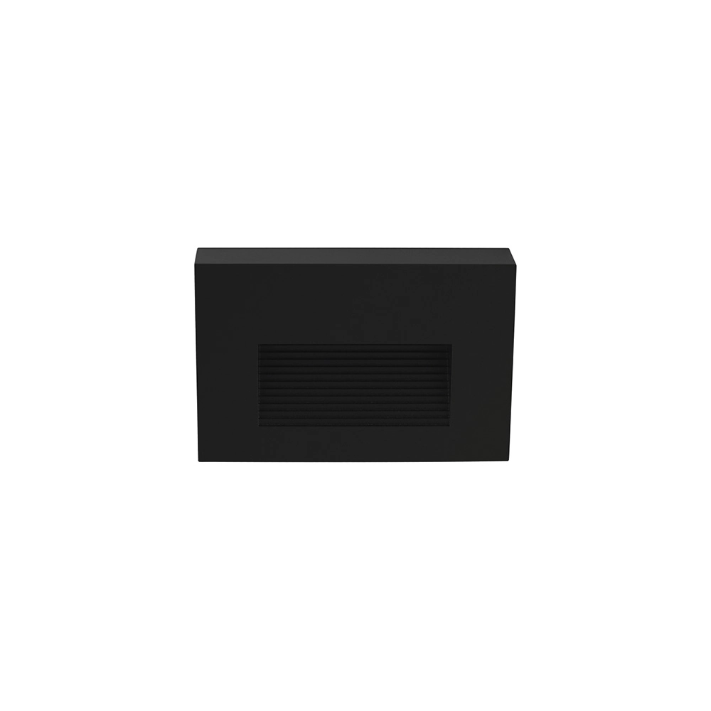 Balizador Astraled Wiley De Sobrepor Led 2w Bivolt Preto 3000k Luz Amarela Bl-6723