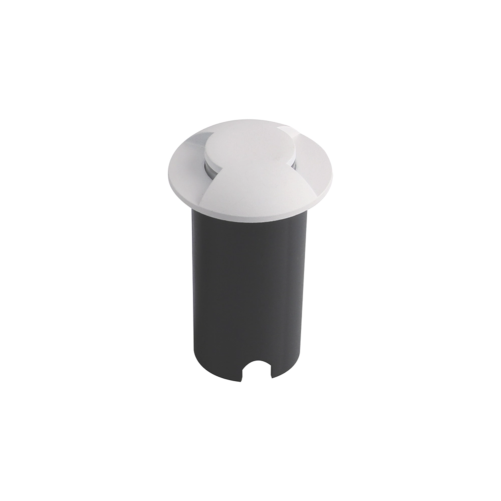 Balizador Astraled Brecher Redondo De Embutir Led 1w Bivolt Branco 3000k Luz Amarela Bl-5024