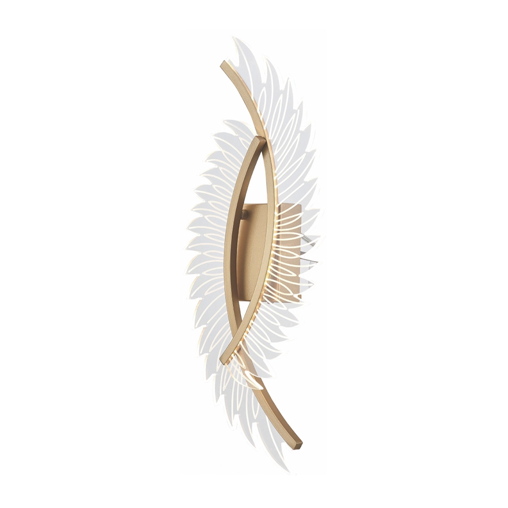 Arandela Astraled Zibal Led Bivolt Dourado Ad-2010