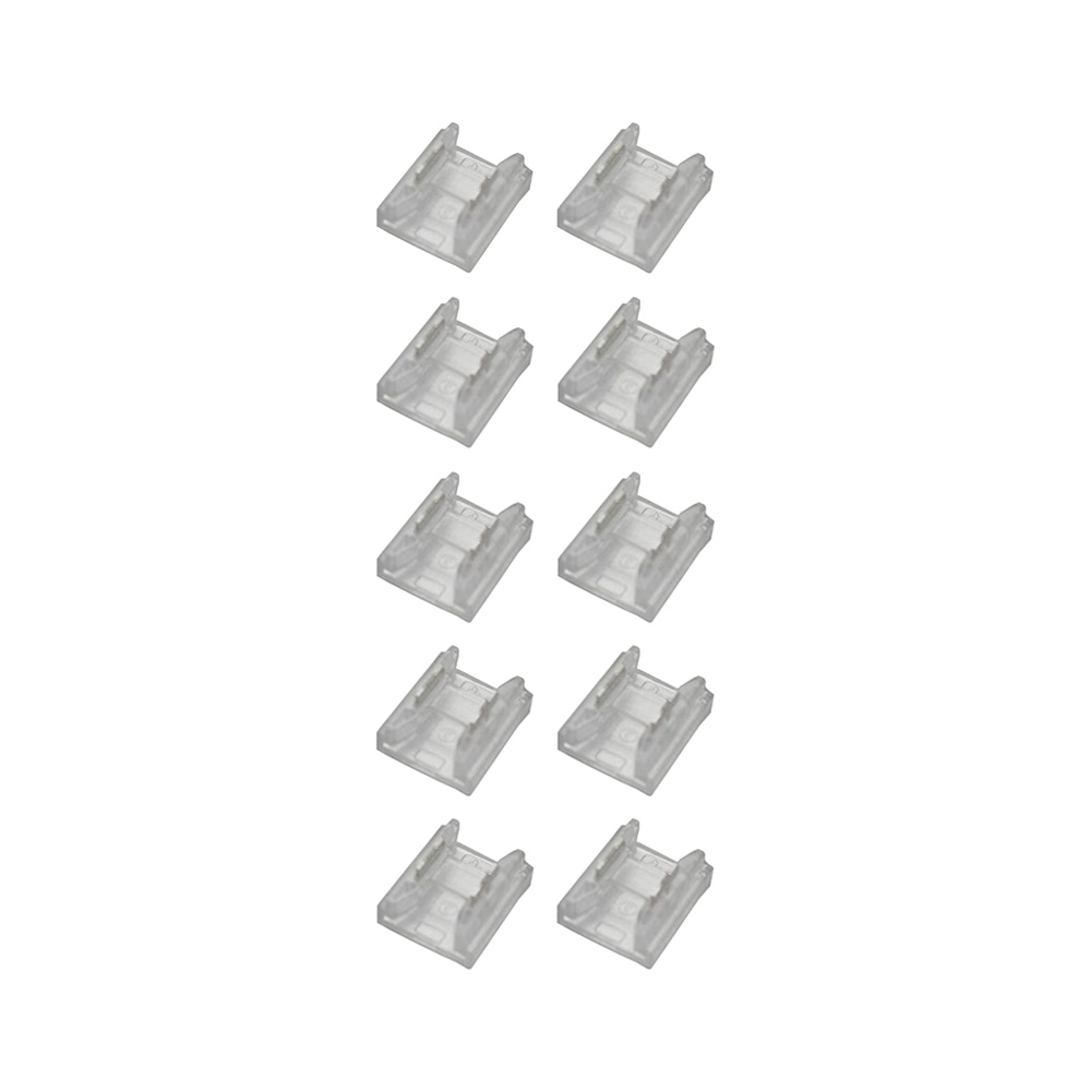 Kit 10 Emendas Conector Astraled Reto Para Fita De Led 8mm Em-032