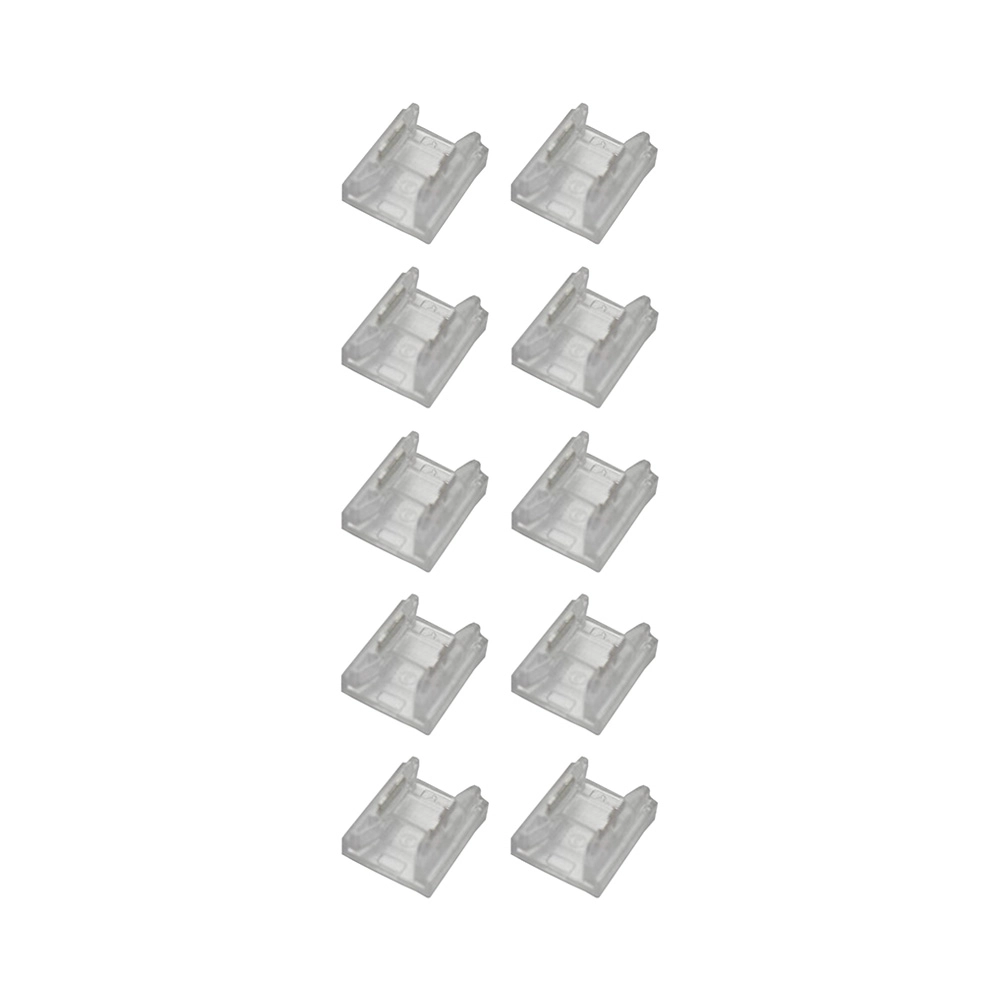 Kit 10 Emendas Conector Astraled Reto Para Fita De Led 10mm Em-035