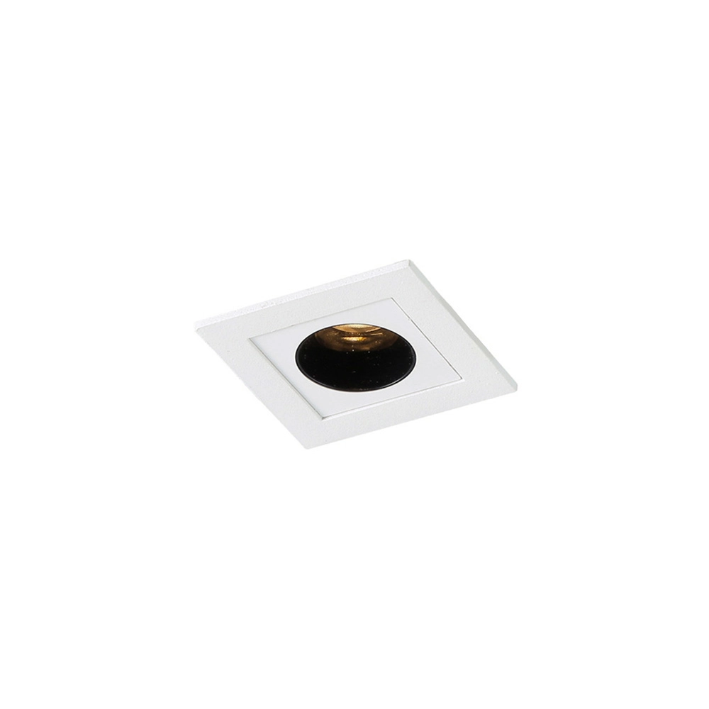 Spot De Embutir Astraled Downlight Ashok Led Alto Irc 90 2w Bivolt Branco 3000k Luz Amarela Dl-7204