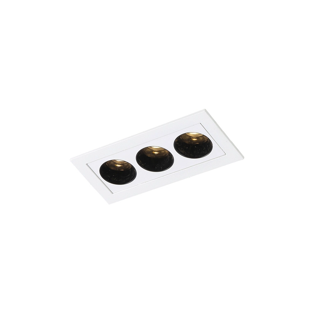 Spot De Embutir Astraled Downlight Ashok Led Alto Irc 90 6w Bivolt Branco 3000k Luz Amarela Dl-7212