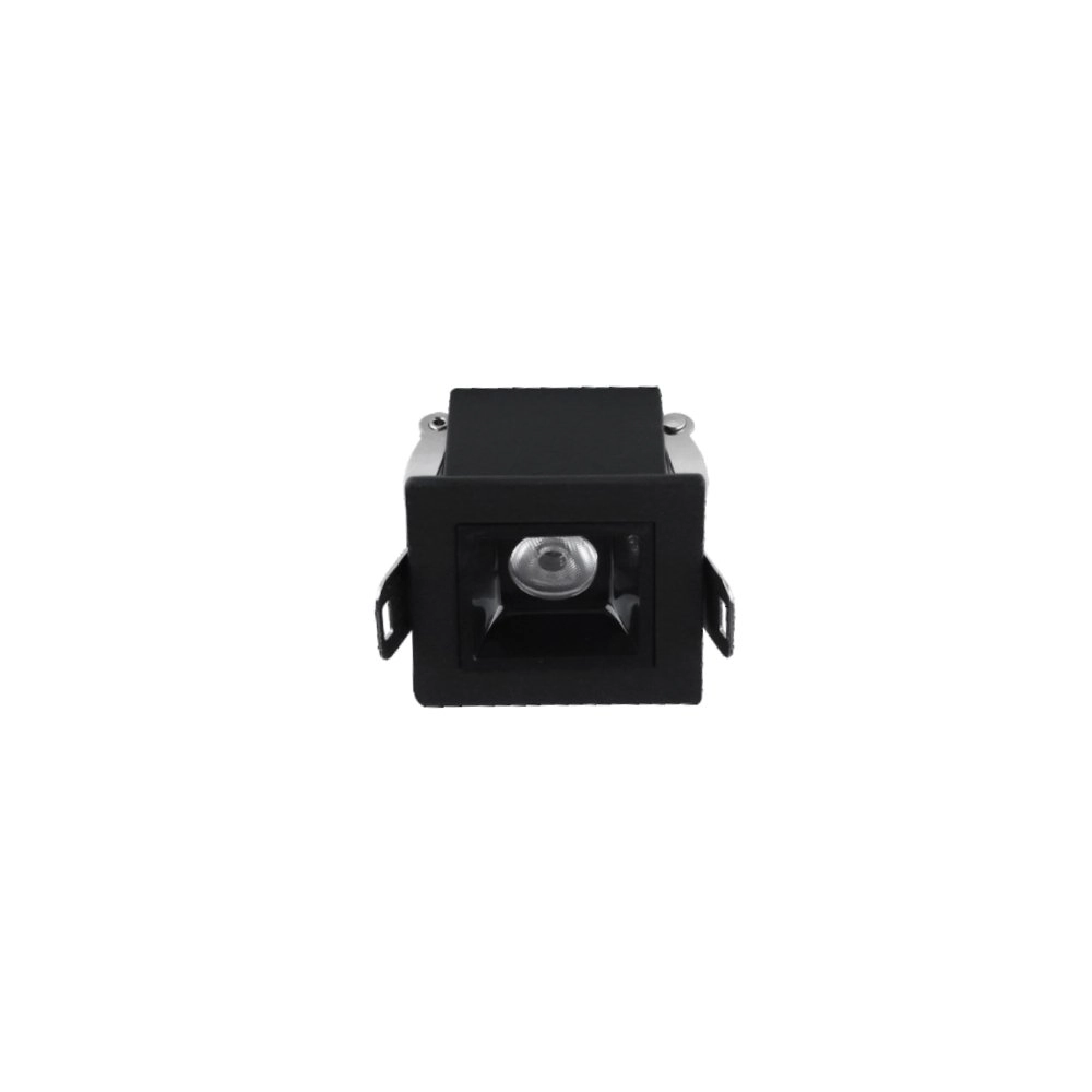 Spot De Embutir Astraled Downlight Evon Led 2w Bivolt Preto - 3000k - Luz Amarela