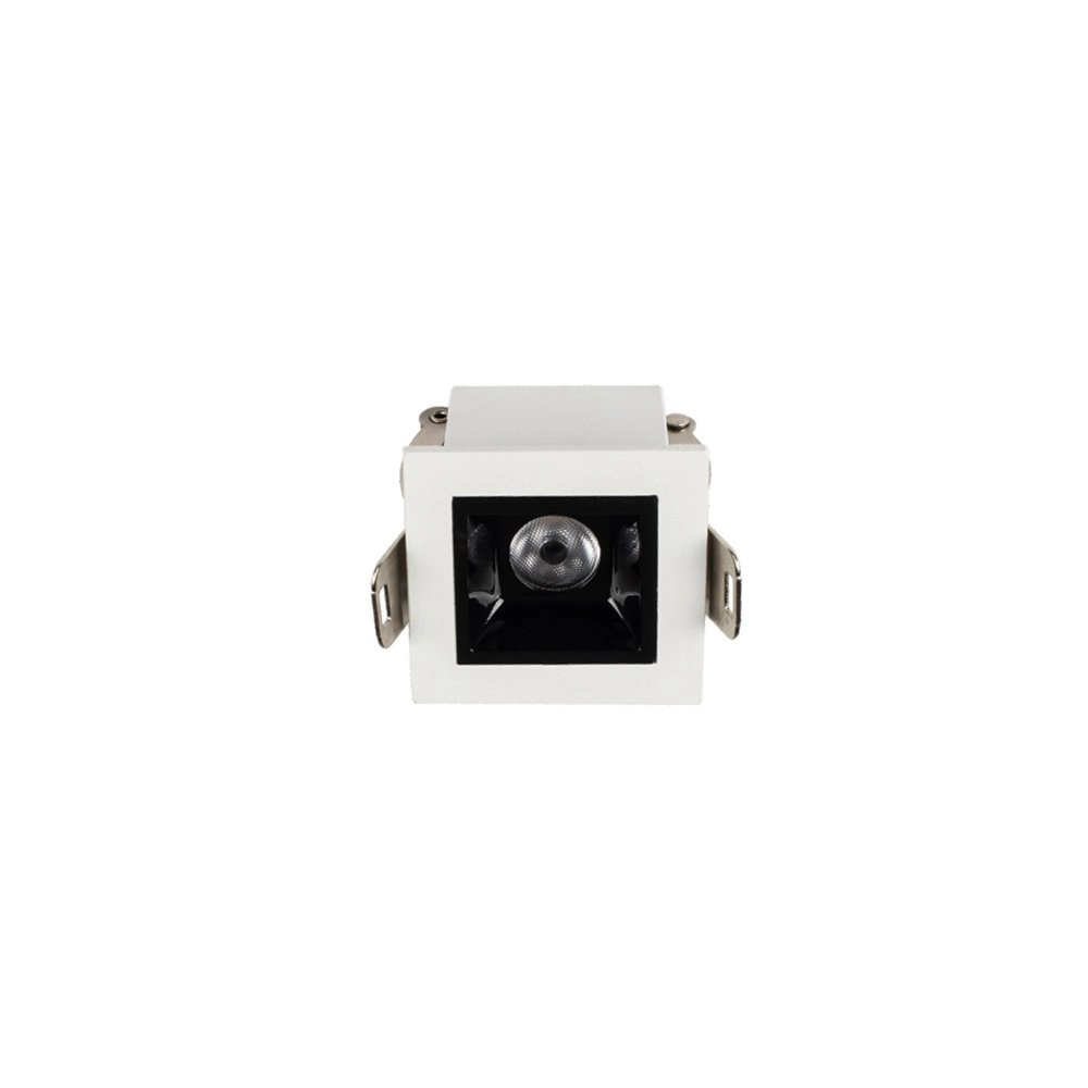 Spot De Embutir Astraled Downlight Evon Led 2w Bivolt Branco / Preto - 3000k - Luz Amarela