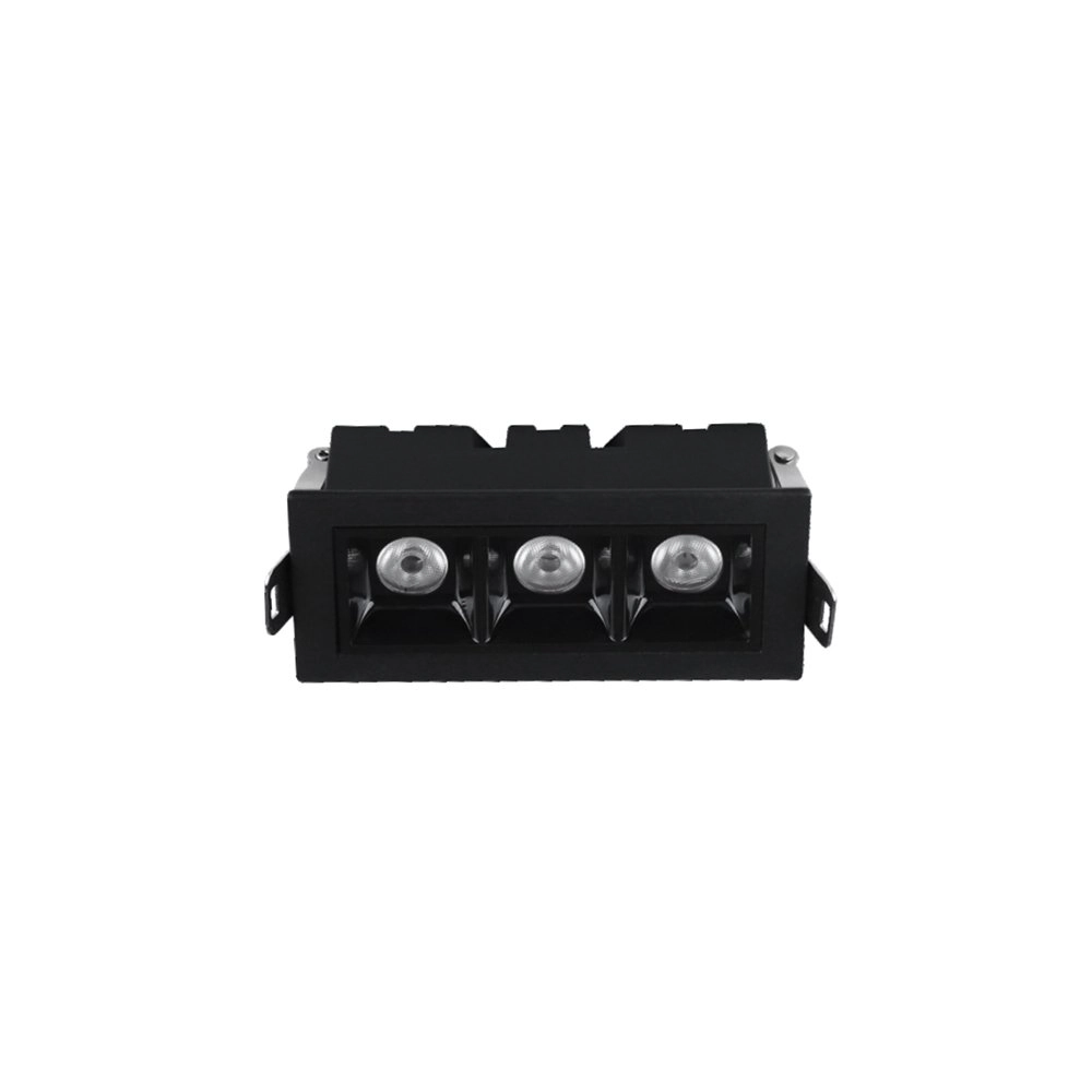 Spot De Embutir Astraled Downlight Evon Led 6w Bivolt Preto - 3000k - Luz Amarela