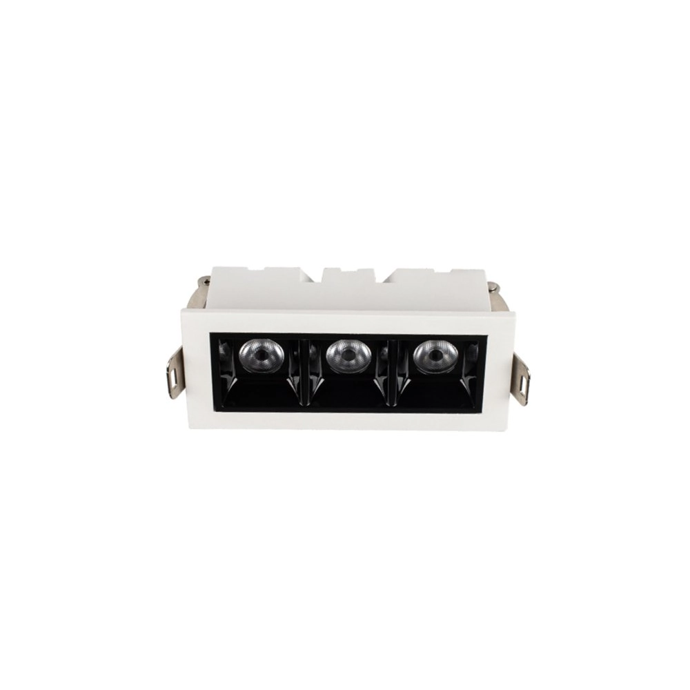 Spot De Embutir Astraled Downlight Evon Led 6w Bivolt Branco / Preto - 3000k - Luz Amarela