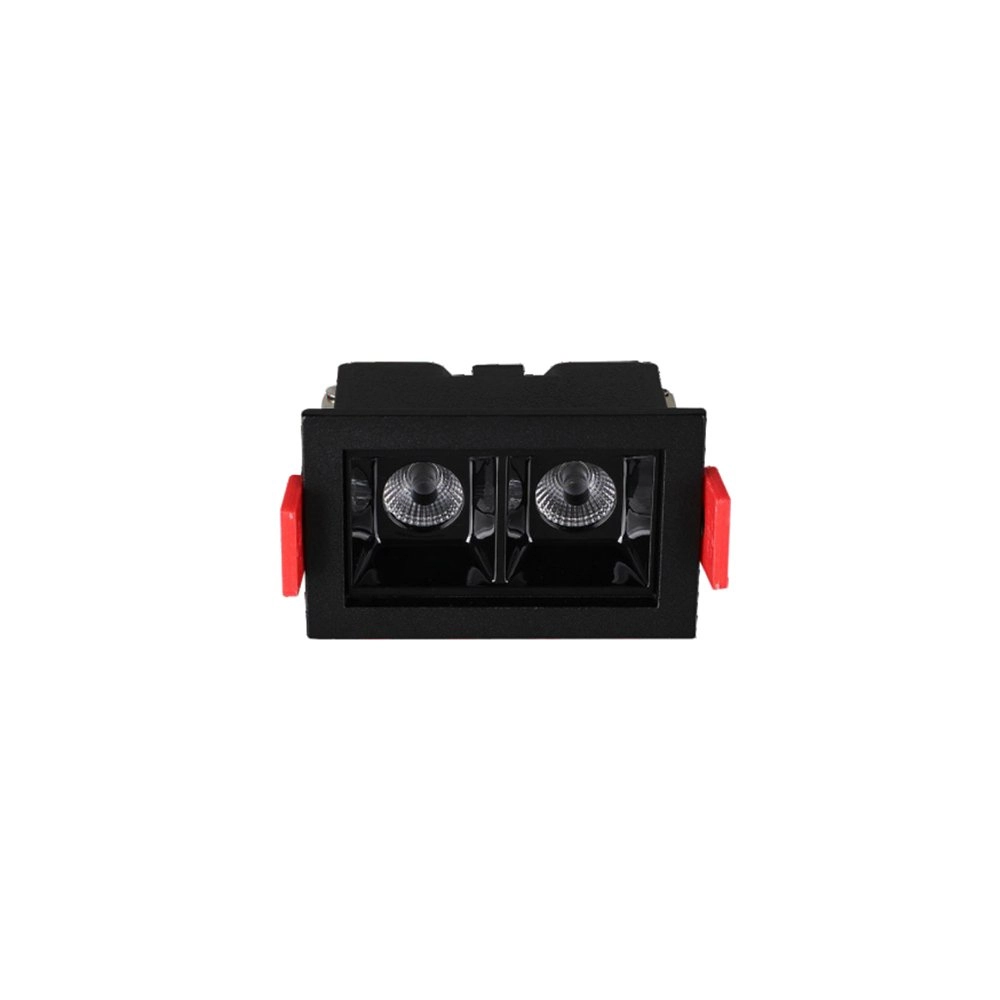 Spot De Embutir Astraled Downlight Evon Led 4w Bivolt Preto - 3000k - Luz Amarela
