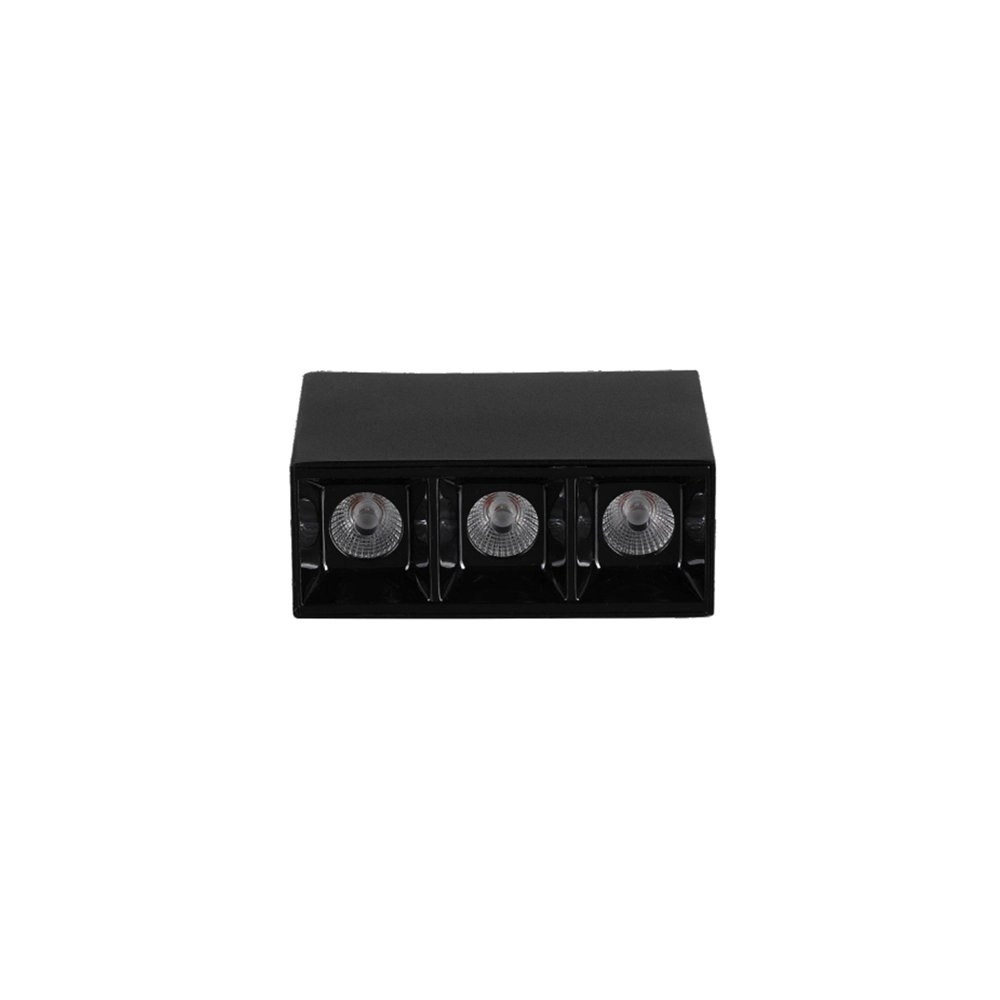 Spot De Sobrepor Astraled Downlight Evon Led 6w Bivolt Preto - 3000k - Luz Amarela