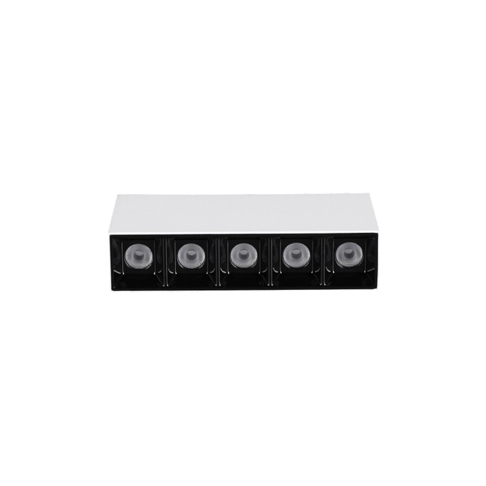 Spot De Sobrepor Astraled Downlight Evon Led 10w Bivolt Branco / Preto - 3000k - Luz Amarela