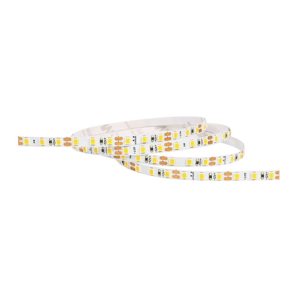 Fita De Led Astraled Com 5 Metros Alto Irc 97 6w 12v 3000k Luz Amarela Ft-5502
