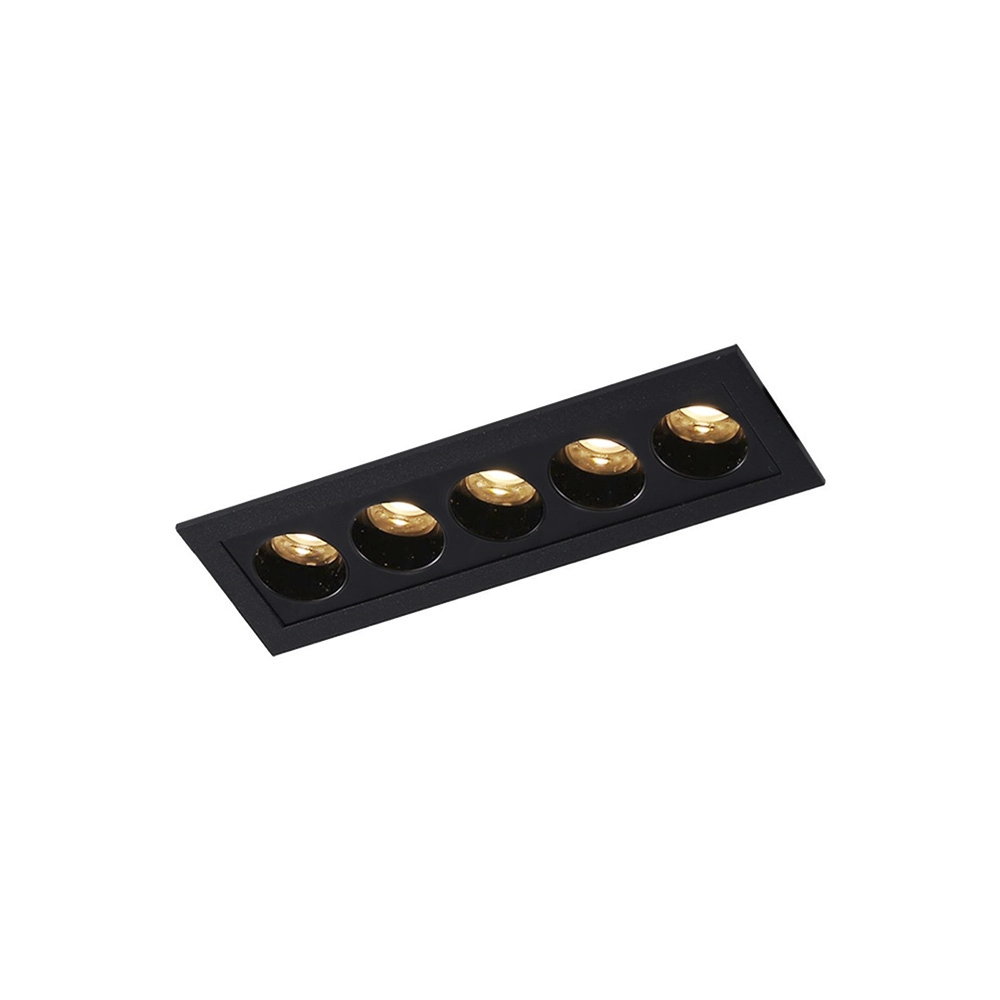 Spot De Embutir Astraled Downlight Ashok Led Alto Irc 90 10w Bivolt Preto 3000k Luz Amarela Dl-7232