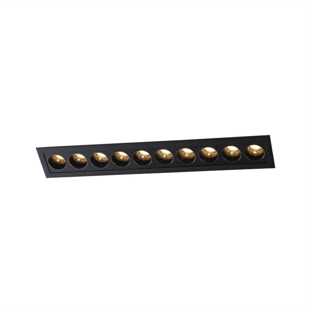 Spot De Embutir Astraled Downlight Ashok Led Alto Irc 90 20w Bivolt Preto 3000k Luz Amarela Dl-7236