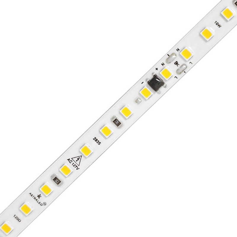 Fita Led 10m 127v Ip44 10w 4000k 120led/m 8mm Nevis-astraled