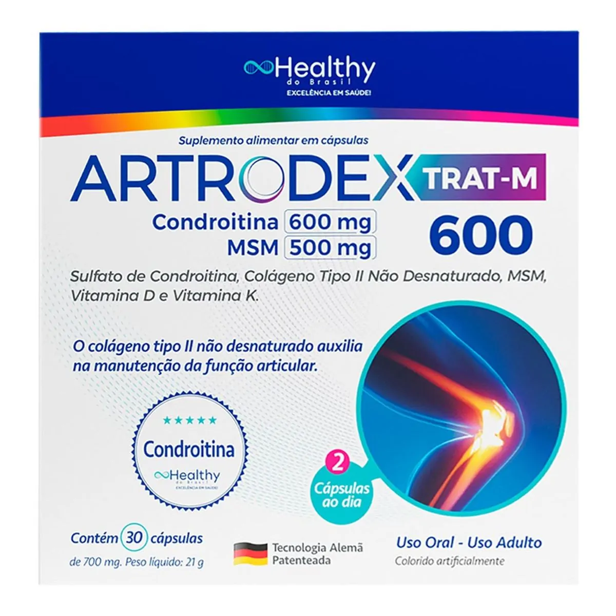 Suplemento Vitamínico Artrodex Trat-M 30 Cápsulas
