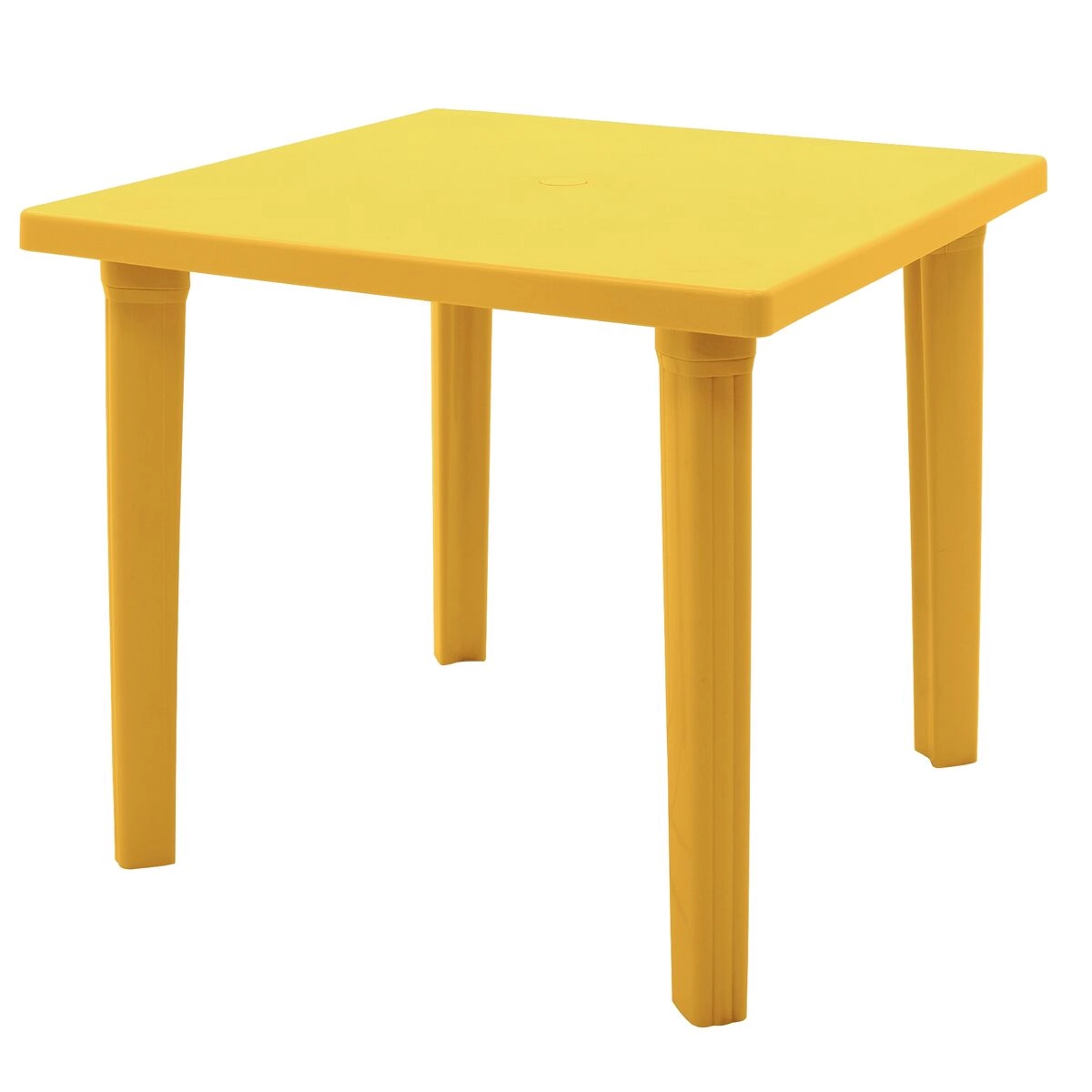 Mesa Plastica Com Pernas De Plastico Sancho Amarela