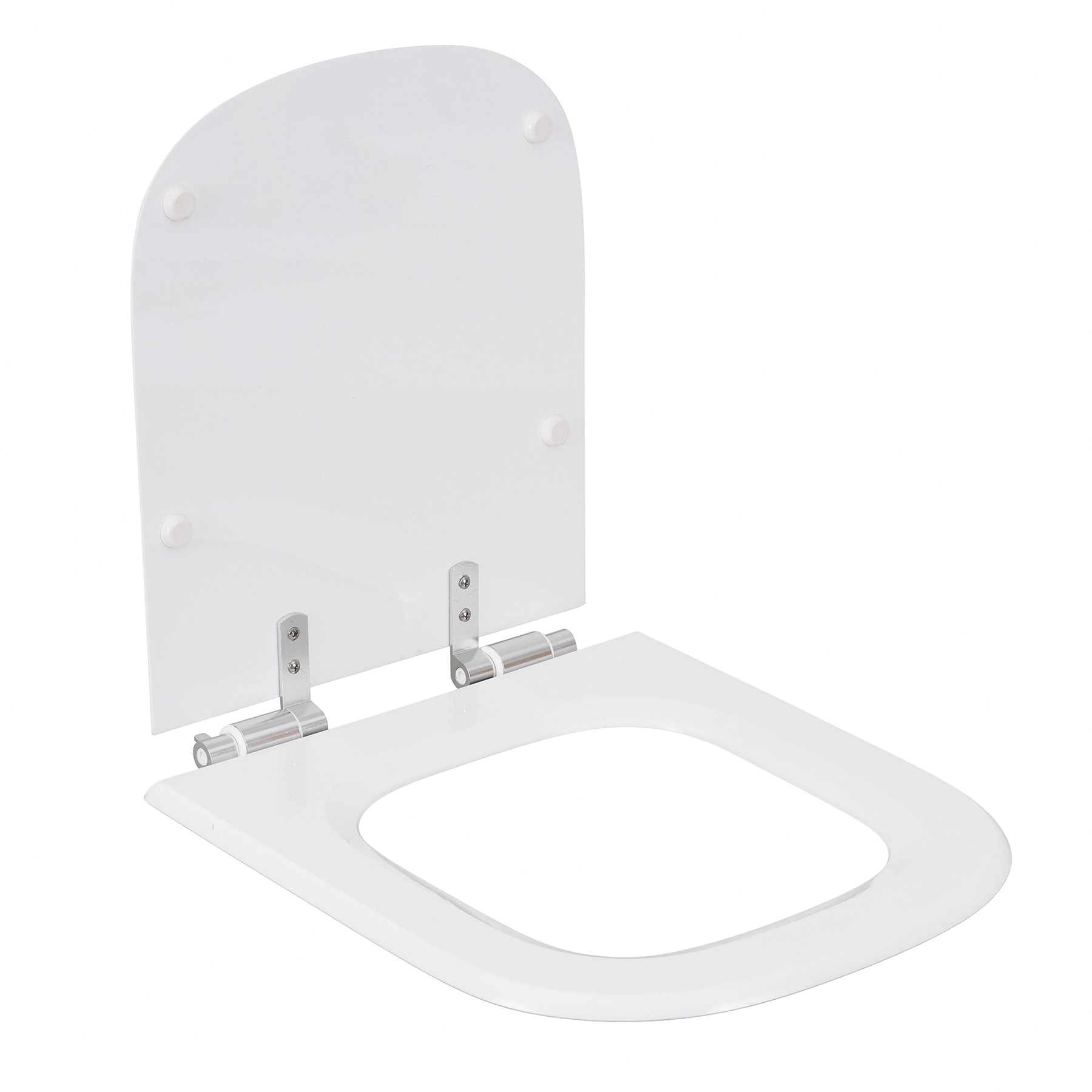 Assento Sanitário Poliéster Branco com Fechamento Suave Sensea