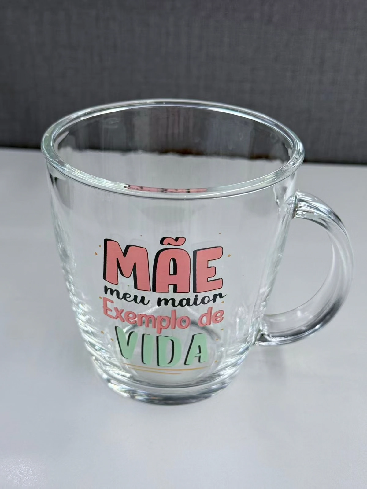 Caneca Vidro Mae Estampada Sh 2261 Prx Comercial