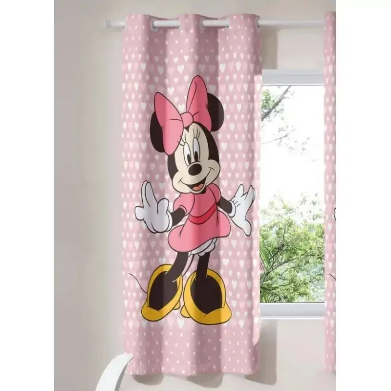 Corta Luz Ilhos Minnie Coracoes 2.40x1.70m 1439 Bella Janela