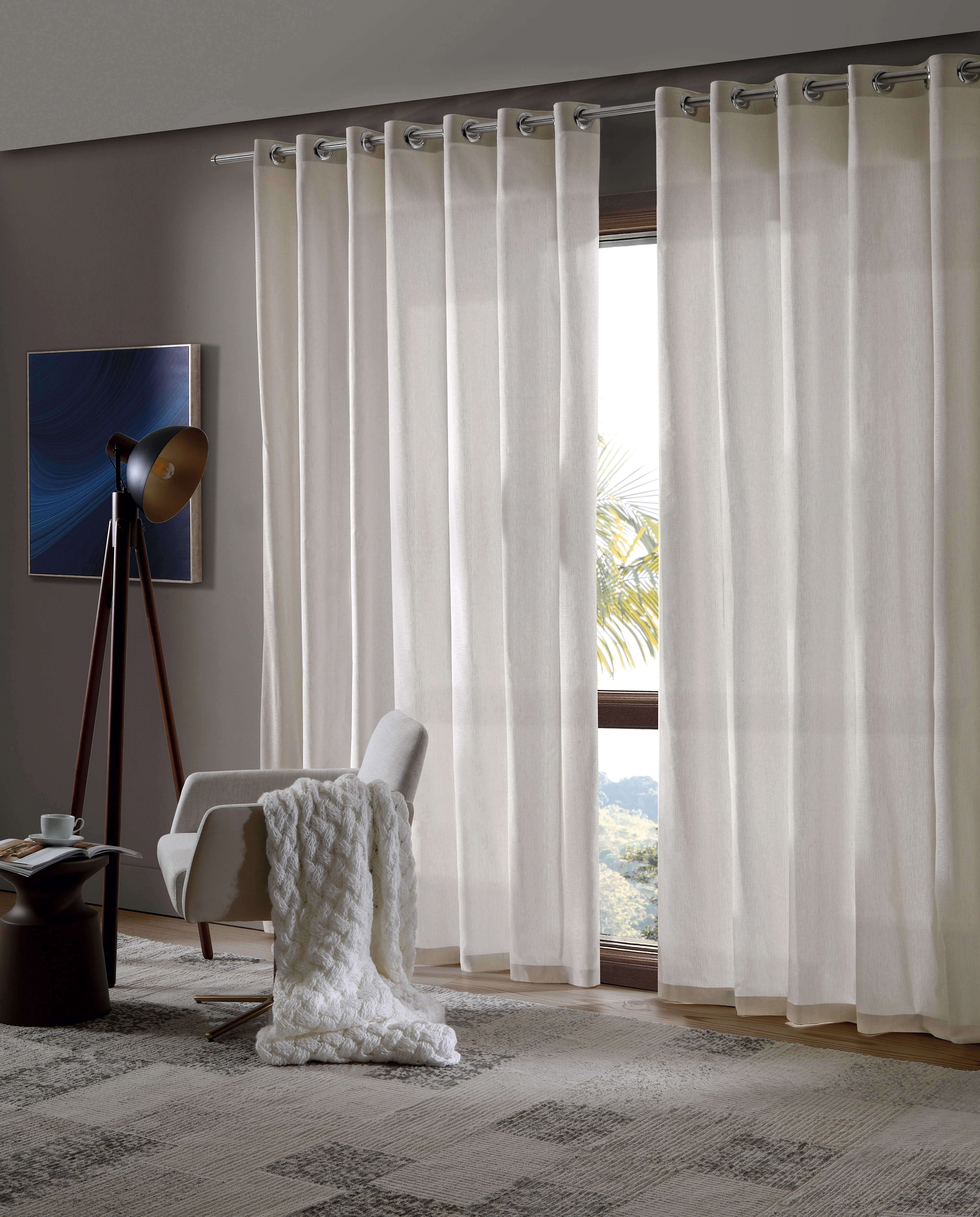 Cortina Rustica Fenicia Efeito Linho Cru 3.00x2.30m 011 1513 Bella Jane