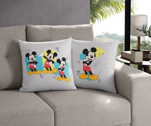 Capa Almofada Mickey Dance 45x45cm 1013.1775 Bella Janela