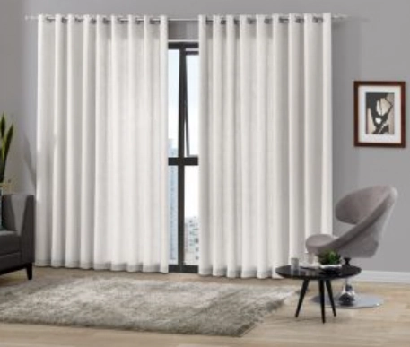 Cortina Duplex Monaco Flame Marfim 260x170cm 01011.11 Bella Janela