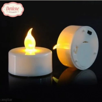 Vela Dec. Led Plastica Redonda 3,8x3,2cm Ref.vel 4