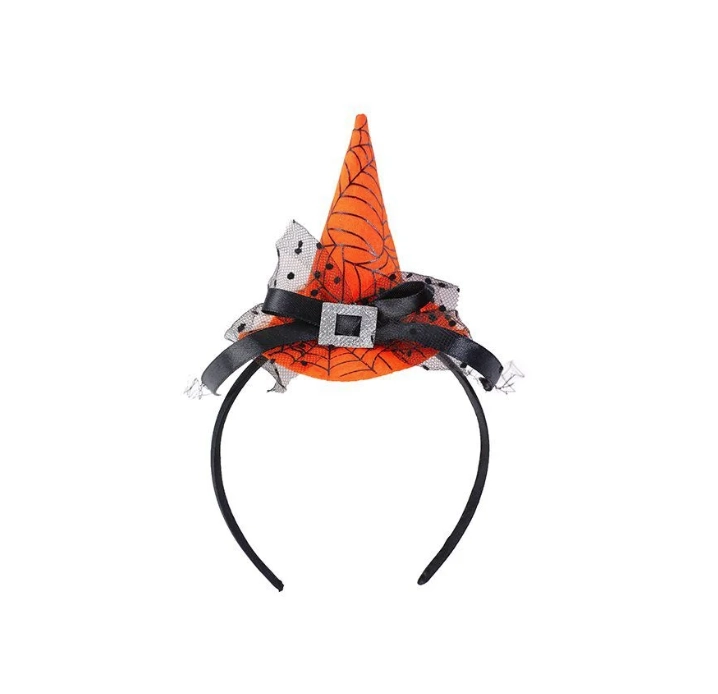 Tiara Wei Halloween Chapeu De Bruxa Laranja Tia Cha La