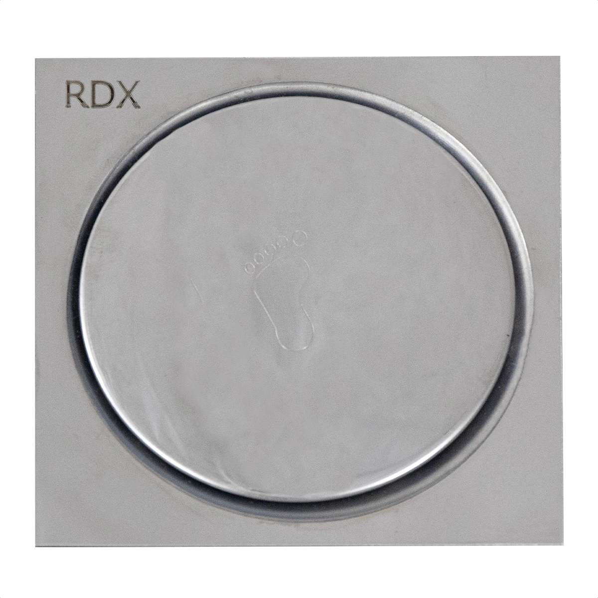 Ralo Click Inteligente Quadrado 10x10cm Metal Cromado Rdx