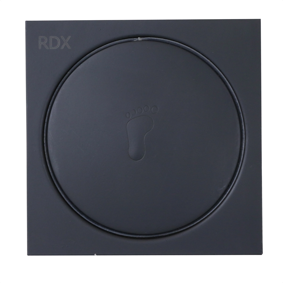 Ralo Click Quadrado 10x10 Metal Preto Fosco Rdx