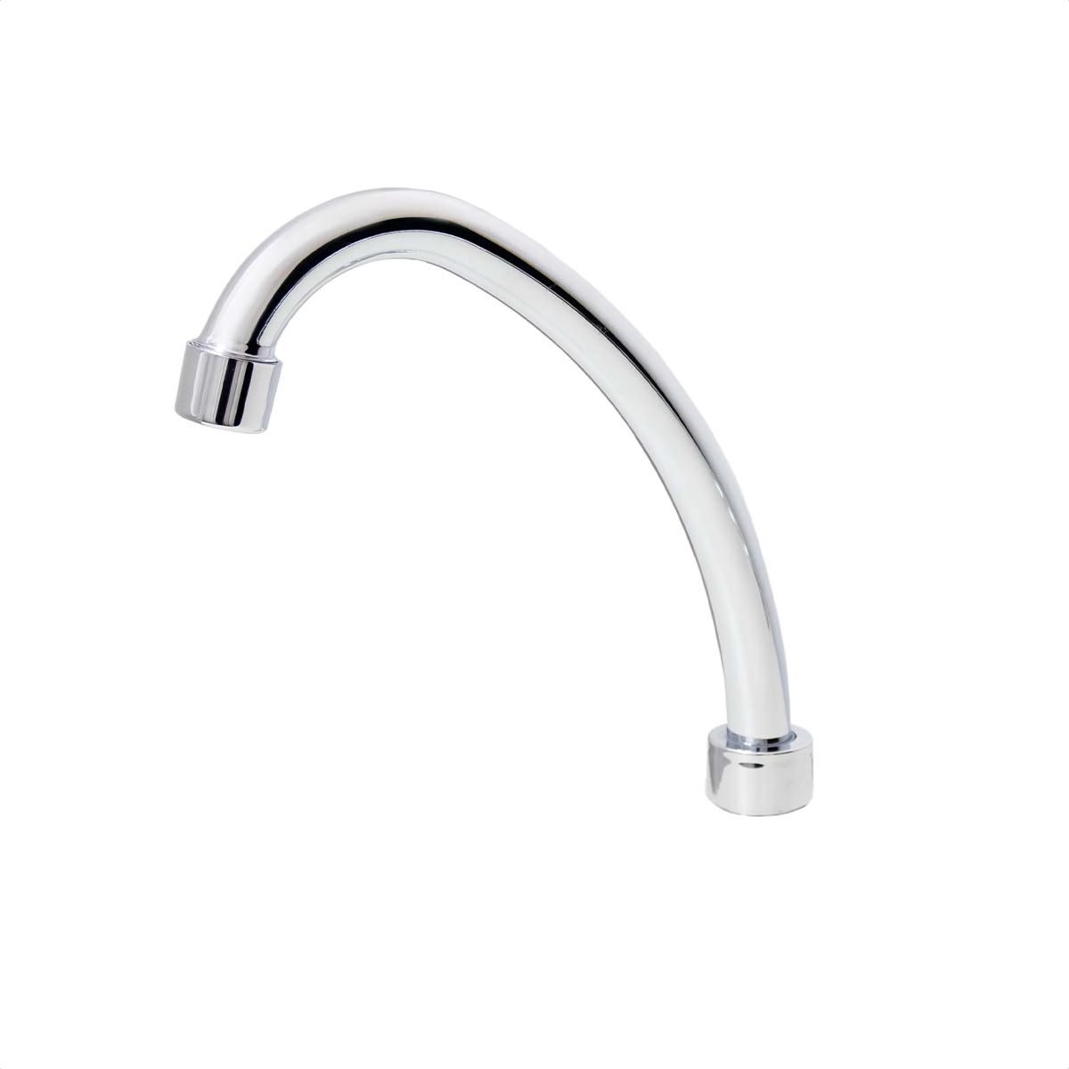 Tubo Bica Móvel Inox Cromado 3/4 Para Torneira Com Arejador Fixo