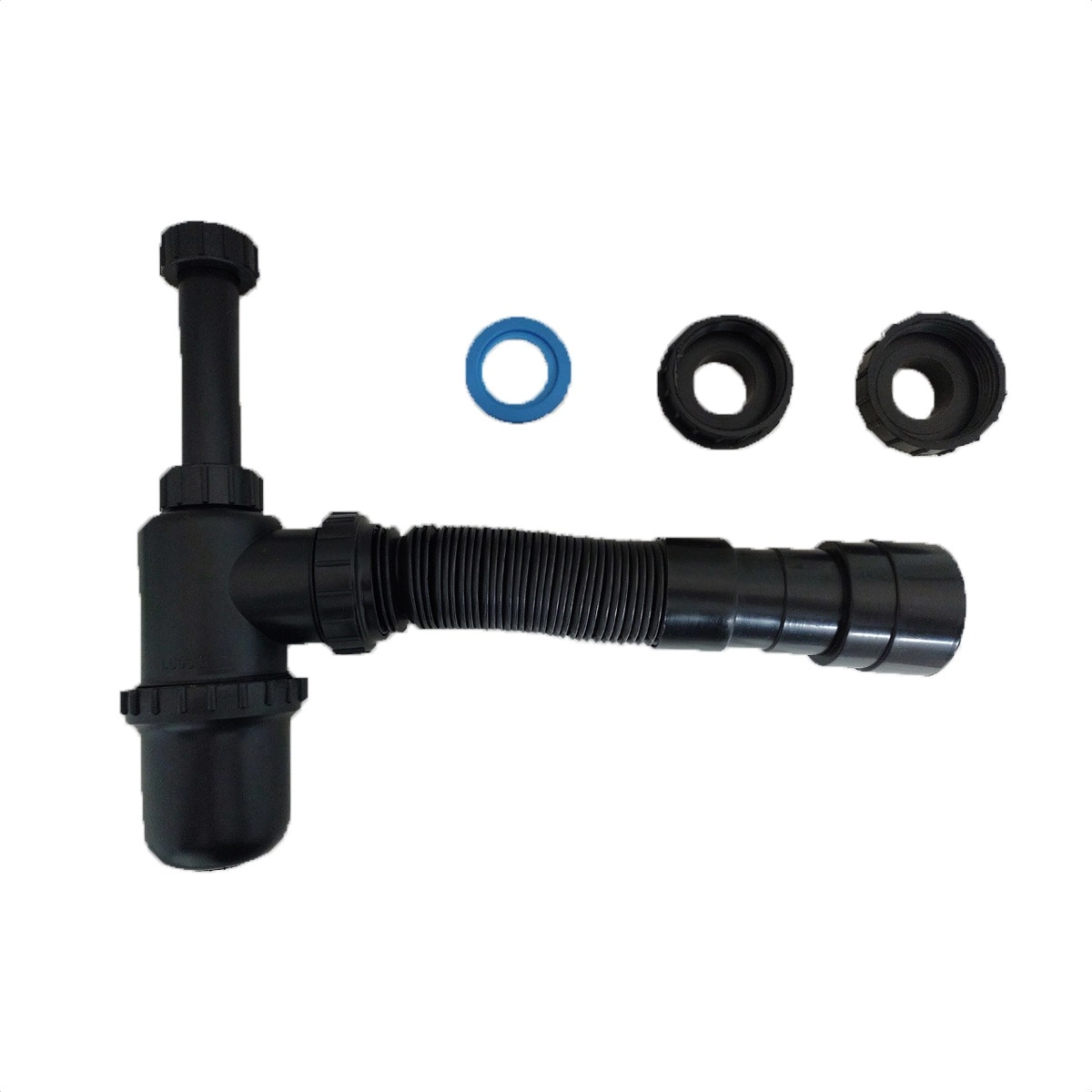 Sifão Sanfonado Copo Universal Black Extensível Até 50cm