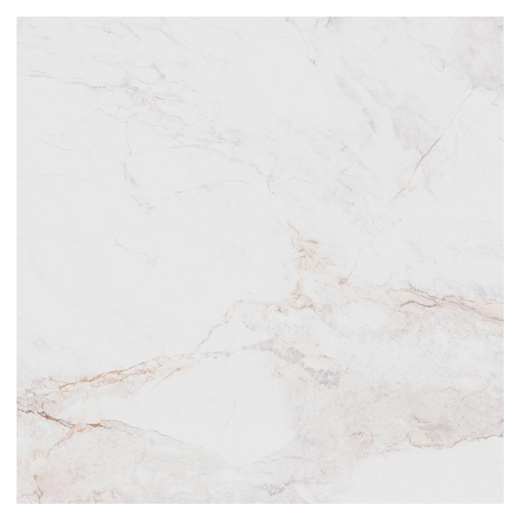 Porcelanato Marmorizado Acetinado Borda Reta Interno 84x84cm Cristal Elizabeth